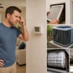 Homeowner troubleshooting six things to check when an AC stops working
