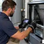 Furnace heat exchanger inspection
